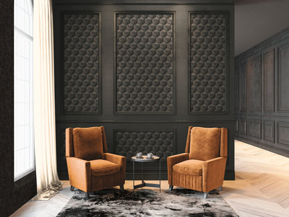Nara Hexagon Vliestapete Grau Anthrazit 10,05 m x 0,53 m