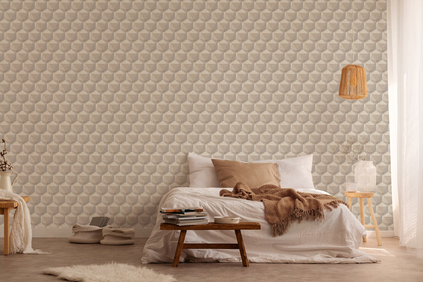 Nara Vinyl-Vliestapete 10,05 m x 0,53 m