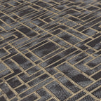 Livingwalls David Vienna Geometrische Vliestapete Schwarz Gold 10,05 m x 0,53 m