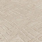 Livingwalls David Vienna Geometrische Vliestapete Creme Silber 10,05 m x 0,53 m
