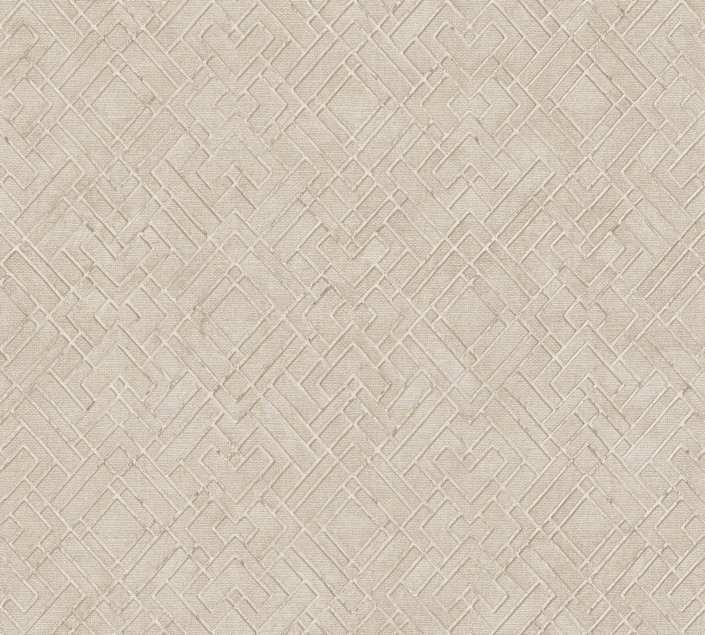 Livingwalls David Vienna Geometrische Vliestapete Creme Silber 10,05 m x 0,53 m