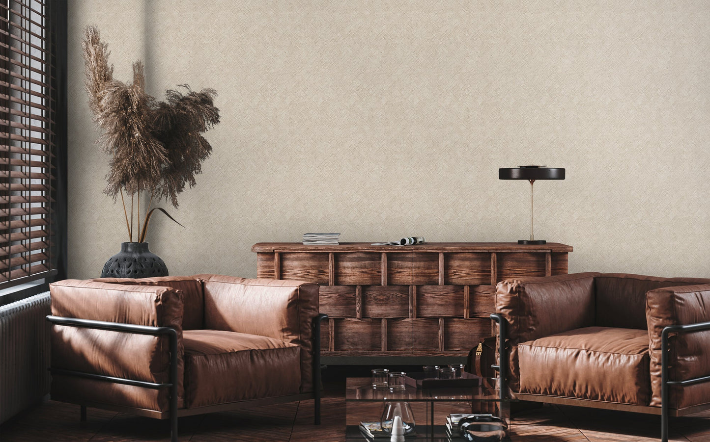 Livingwalls David Vienna Geometrische Vliestapete Creme Silber 10,05 m x 0,53 m