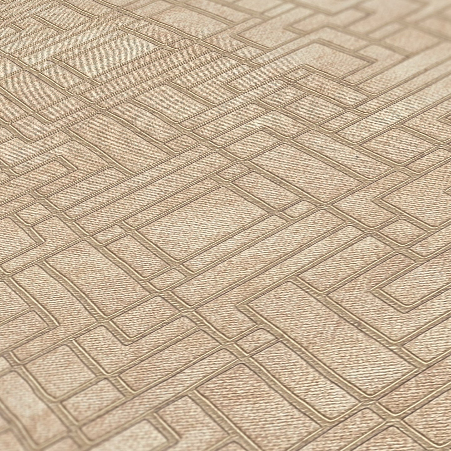 Livingwalls David Vienna Geometrische Vliestapete Gold Beige 10,05 m x 0,53 m