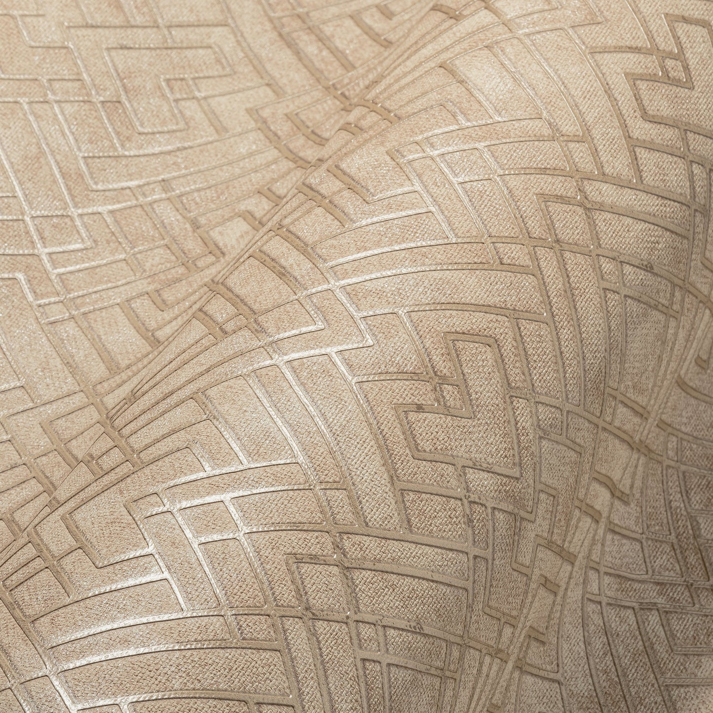 Livingwalls David Vienna Geometrische Vliestapete Gold Beige 10,05 m x 0,53 m