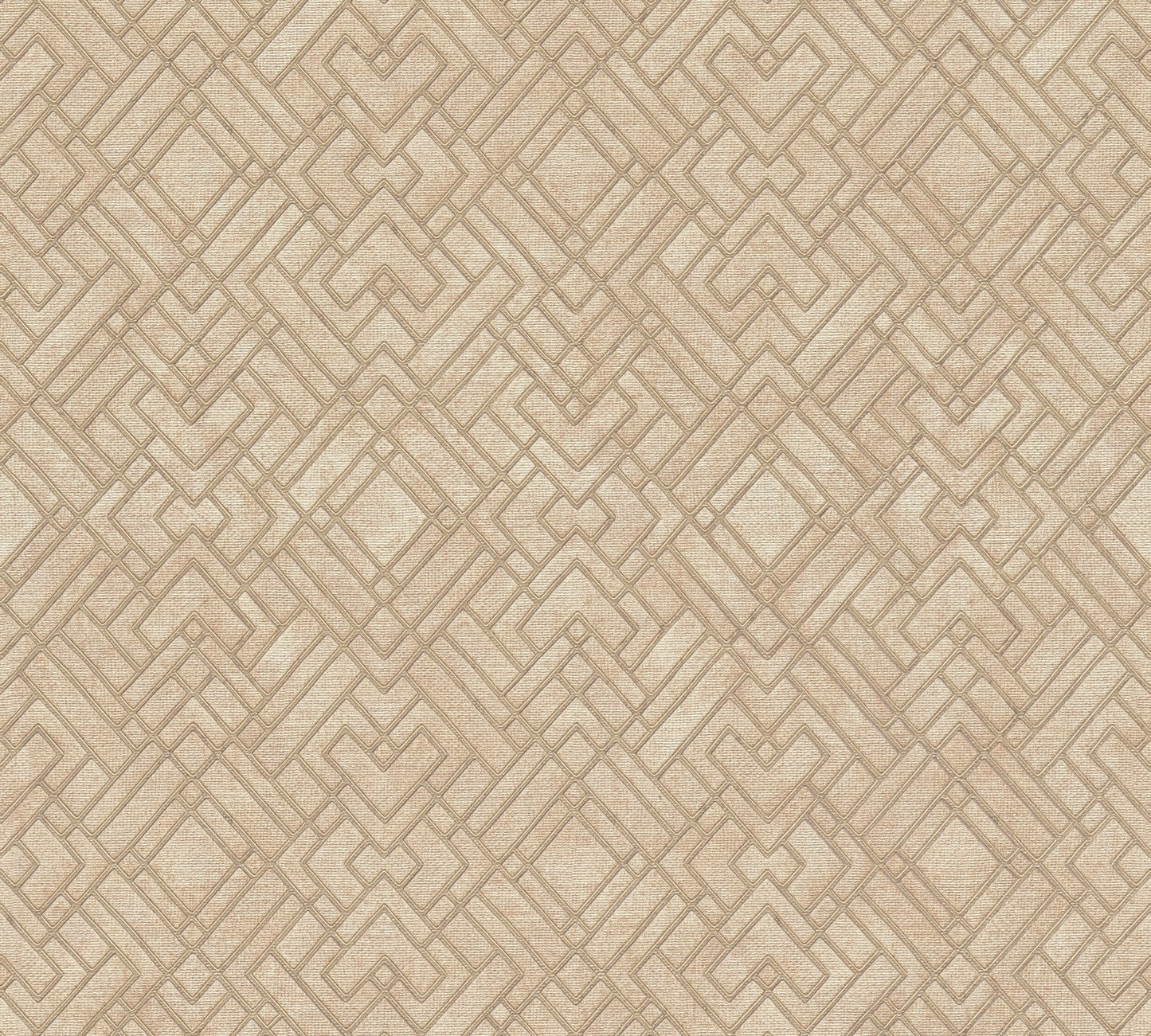 Livingwalls David Vienna Geometrische Vliestapete Gold Beige 10,05 m x 0,53 m