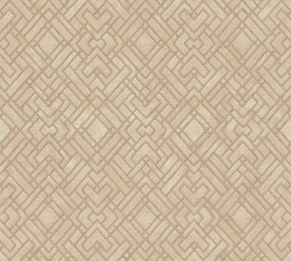 Livingwalls David Vienna Geometrische Vliestapete Gold Beige 10,05 m x 0,53 m