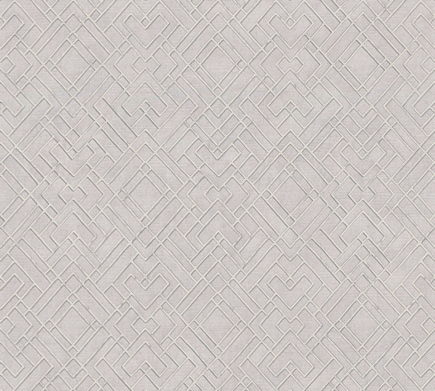 Livingwalls David Vienna Geometrische Vliestapete Hellgrau Silber Weiß 10,05 m x 0,53 m