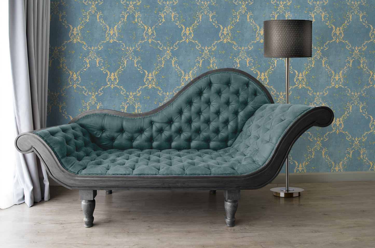 Luxury Damask Vinyl-Vliestapete 10,05 m x 1,06 m