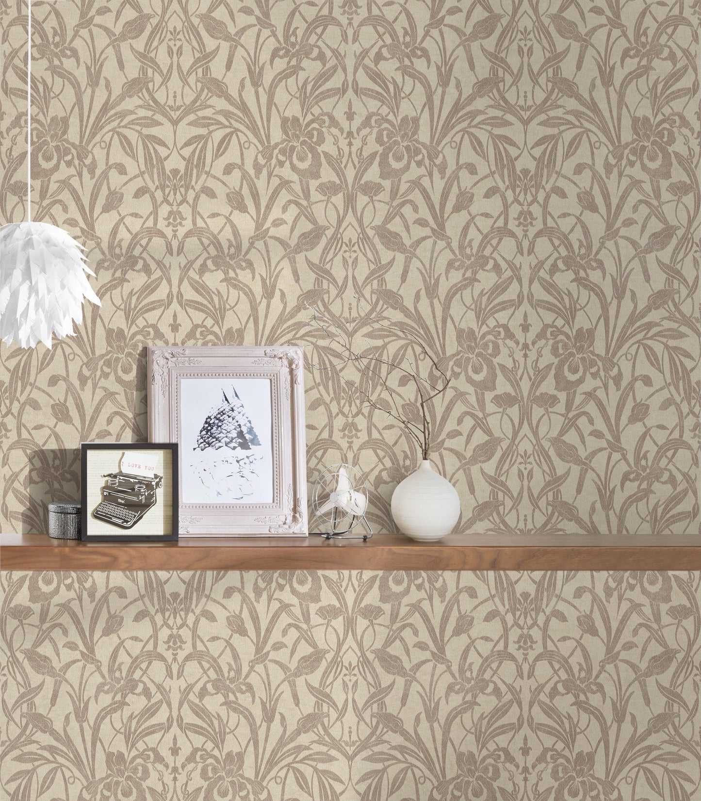 Luxury Damask Vinyl-Vliestapete 10,05 m x 1,06 m