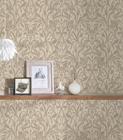 Luxury Damask Vinyl-Vliestapete 10,05 m x 1,06 m