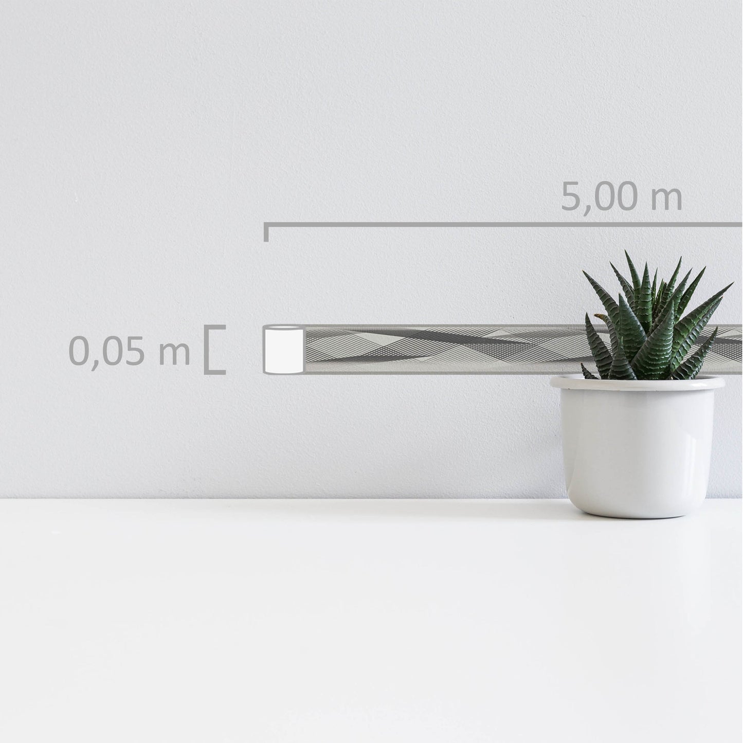 Dayrun Dekobordüre 5 m x 0,05 m