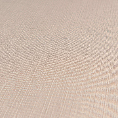 Mustertapete Leinen Zartrosa - 10,05 m x 0,53 m