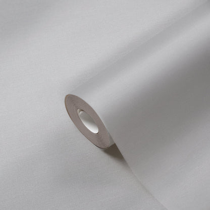 Mustertapete Leinenoptik Pastellgrau - 10,05 m x 0,53 m