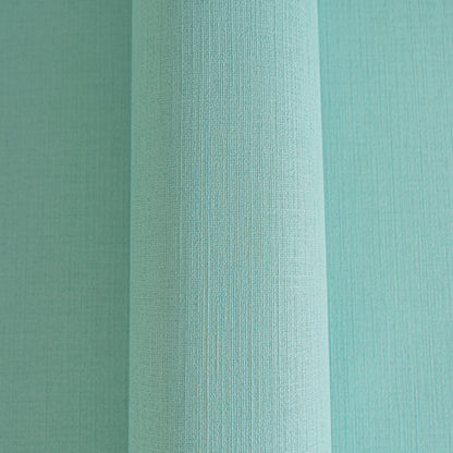 Mustertapete Leinen Aquamarin Hell - 10,05 m x 0,53 m