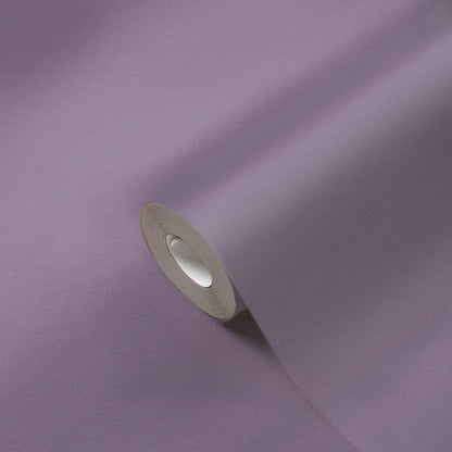 Mustertapete Leinen Lavendel-Grau Edel - 10,05 m x 0,53 m