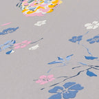 Livingwalls House of Turnowsky Florale Vliestapete Grau Blau Rosa Weiß 10,05 m x 0,53 m