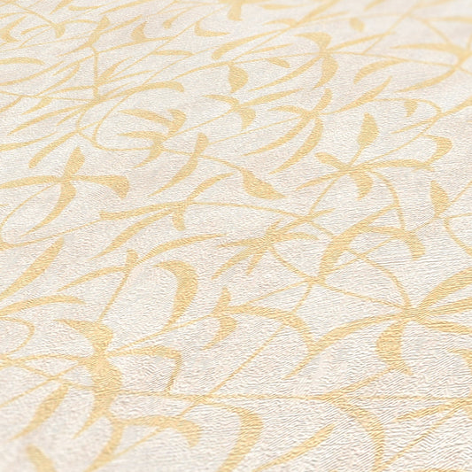 Terra Landhaus Vliestapete Creme Beige Gelb Gold 10,05 m x 0,53 m