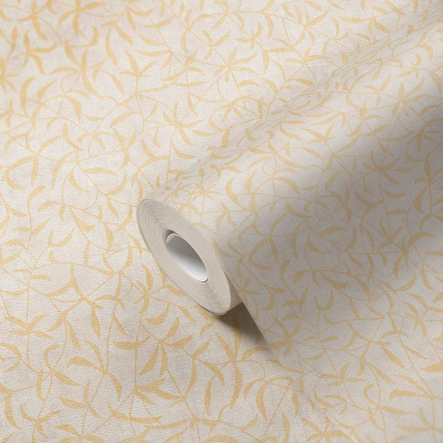 Terra Landhaus Vliestapete Creme Beige Gelb Gold 10,05 m x 0,53 m