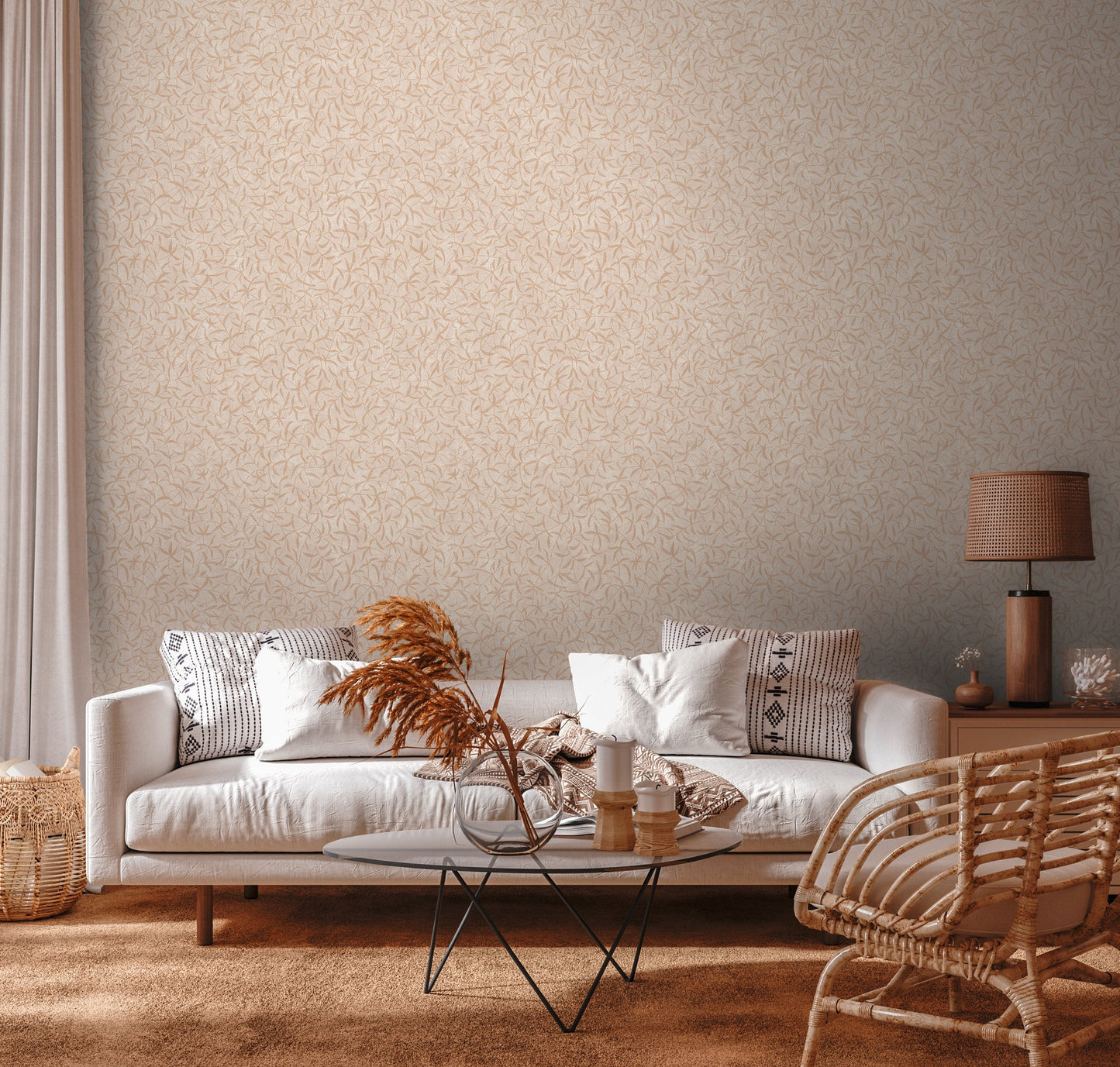 Terra Landhaus Vliestapete Creme Beige 10,05 m x 0,53 m