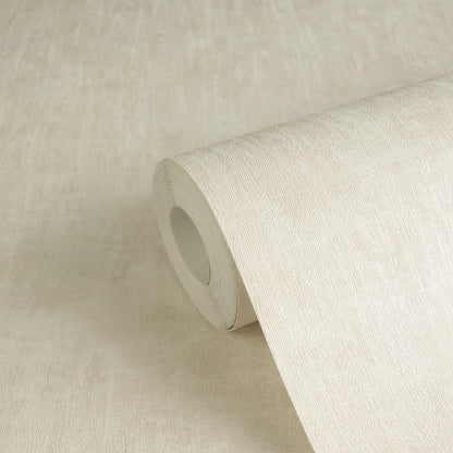 Mustertapete Verputzoptik Creme - 10,05 m x 0,53 m