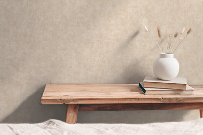Mustertapete Verputzoptik Rosébeige - 10,05 m x 0,53 m