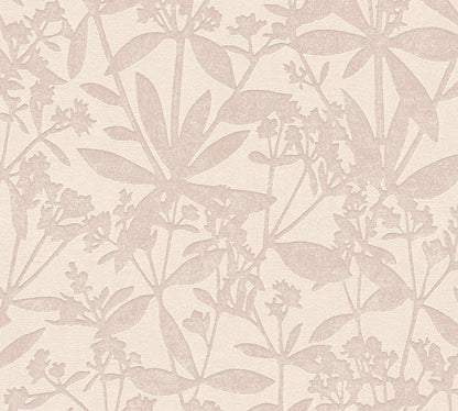 Terra Florale Vliestapete Creme Beige 10,05 m x 0,53 m