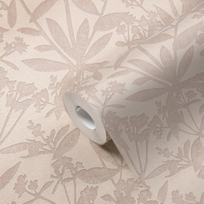 Terra Florale Vliestapete Creme Beige 10,05 m x 0,53 m