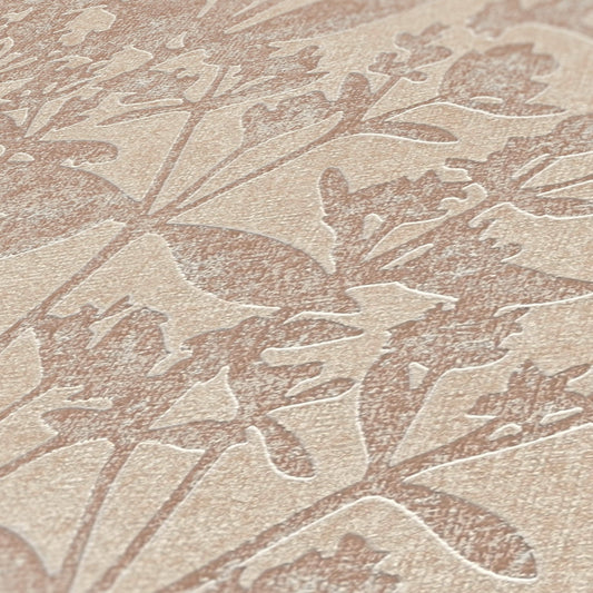 Terra Florale Vliestapete Beige 10,05 m x 0,53 m