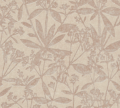 Terra Florale Vliestapete Beige 10,05 m x 0,53 m