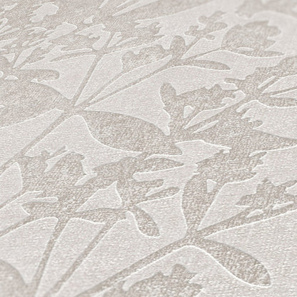 Terra Florale Vliestapete Grau Beige 10,05 m x 0,53 m