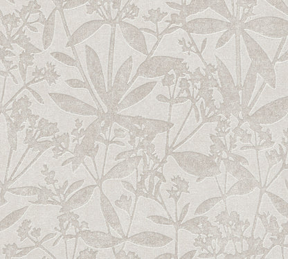 Terra Florale Vliestapete Grau Beige 10,05 m x 0,53 m