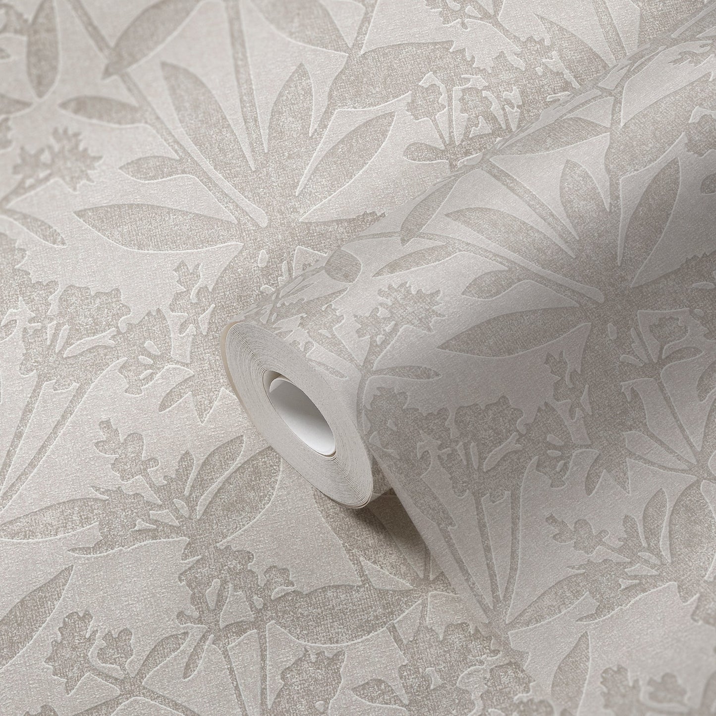 Terra Florale Vliestapete Grau Beige 10,05 m x 0,53 m