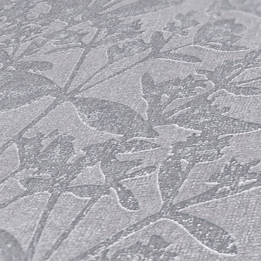 Terra Florale Vliestapete Grau Blau 10,05 m x 0,53 m