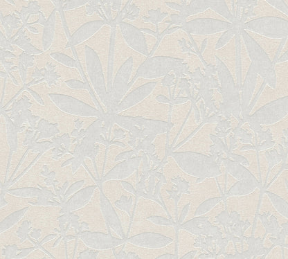 Terra Florale Vliestapete Creme Weiß 10,05 m x 0,53 m