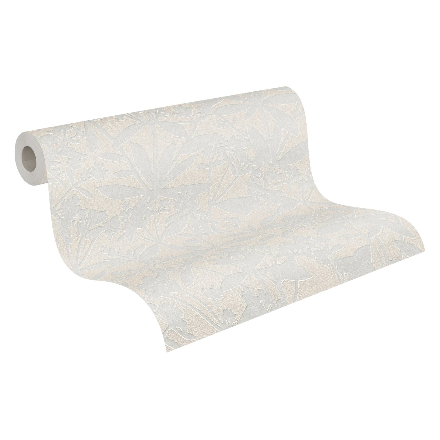 Terra Florale Vliestapete Creme Weiß 10,05 m x 0,53 m