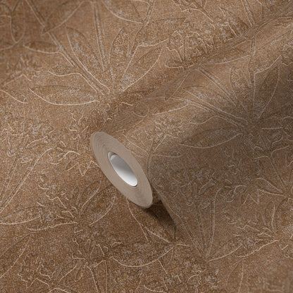 Terra Florale Vliestapete Braun Beige 10,05 m x 0,53 m