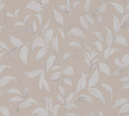 Livingwalls Premium Wall 2 Blätter Vliestapete Grau Silber 10,05 m x 0,53 m