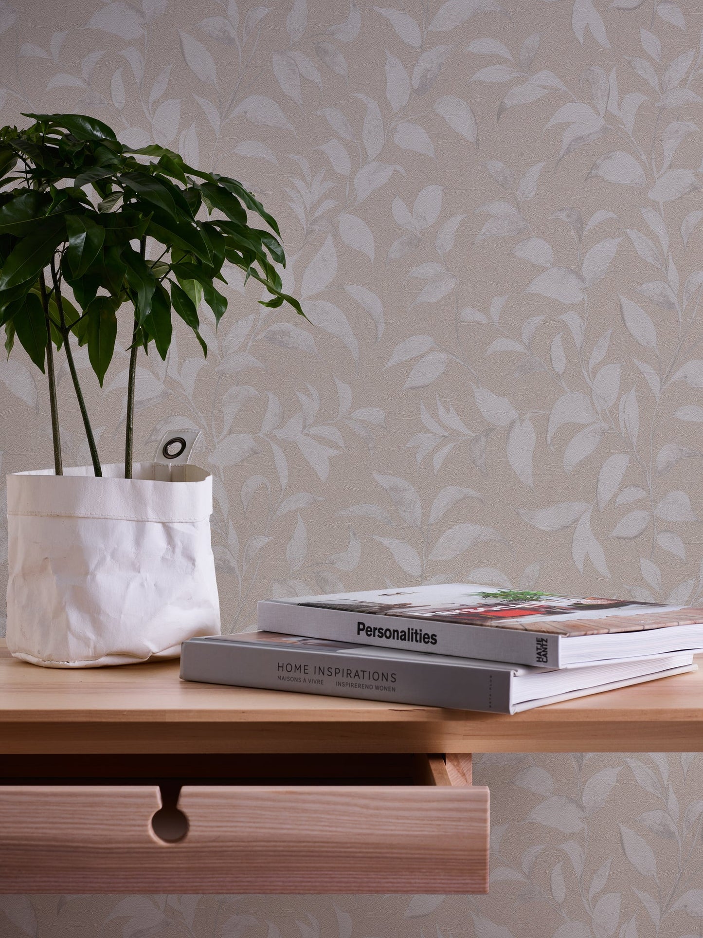 Livingwalls Premium Wall 2 Blätter Vliestapete Grau Silber 10,05 m x 0,53 m