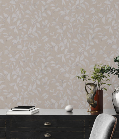 Livingwalls Premium Wall 2 Blätter Vliestapete Grau Silber 10,05 m x 0,53 m