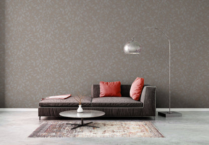 Livingwalls Premium Wall 2 Blätter Vliestapete Grau Silber 10,05 m x 0,53 m