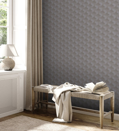 Livingwalls Premium Wall 2 Geometrische Vliestapete Grau 10,05 m x 0,53 m