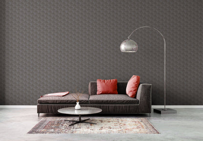 Livingwalls Premium Wall 2 Geometrische Vliestapete Grau 10,05 m x 0,53 m