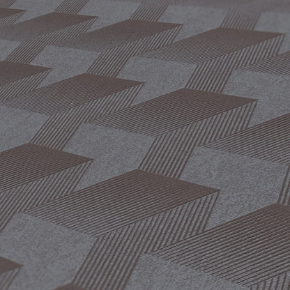 Livingwalls Premium Wall 2 Geometrische Vliestapete Dunkelgrau 10,05 m x 0,53 m