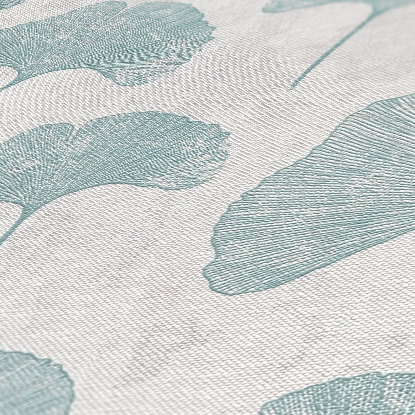 Livingwalls Premium Wall 2 Blätter Vliestapete Mint Grau 10,05 m x 0,53 m