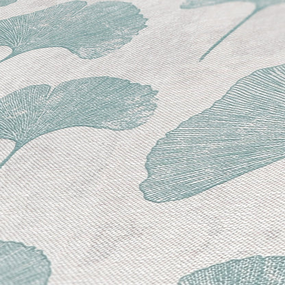 Livingwalls Premium Wall 2 Blätter Vliestapete Mint Grau 10,05 m x 0,53 m