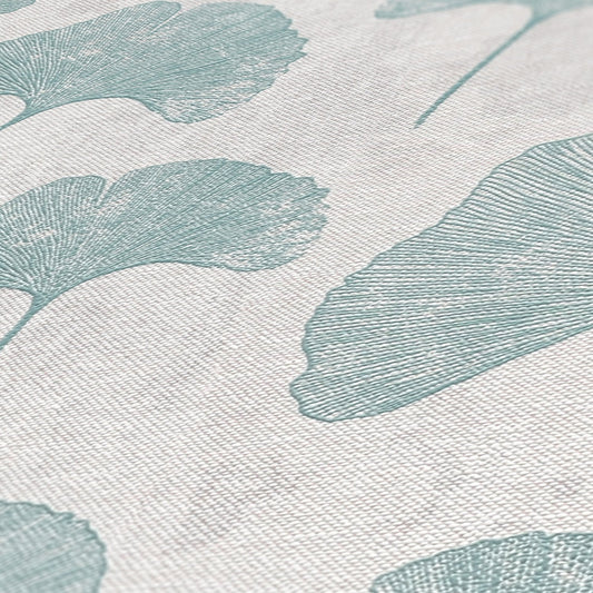 Livingwalls Premium Wall 2 Blätter Vliestapete Mint Grau 10,05 m x 0,53 m