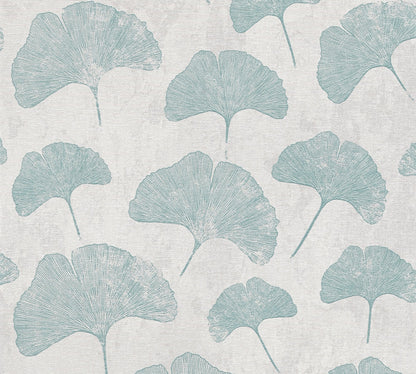 Livingwalls Premium Wall 2 Blätter Vliestapete Mint Grau 10,05 m x 0,53 m