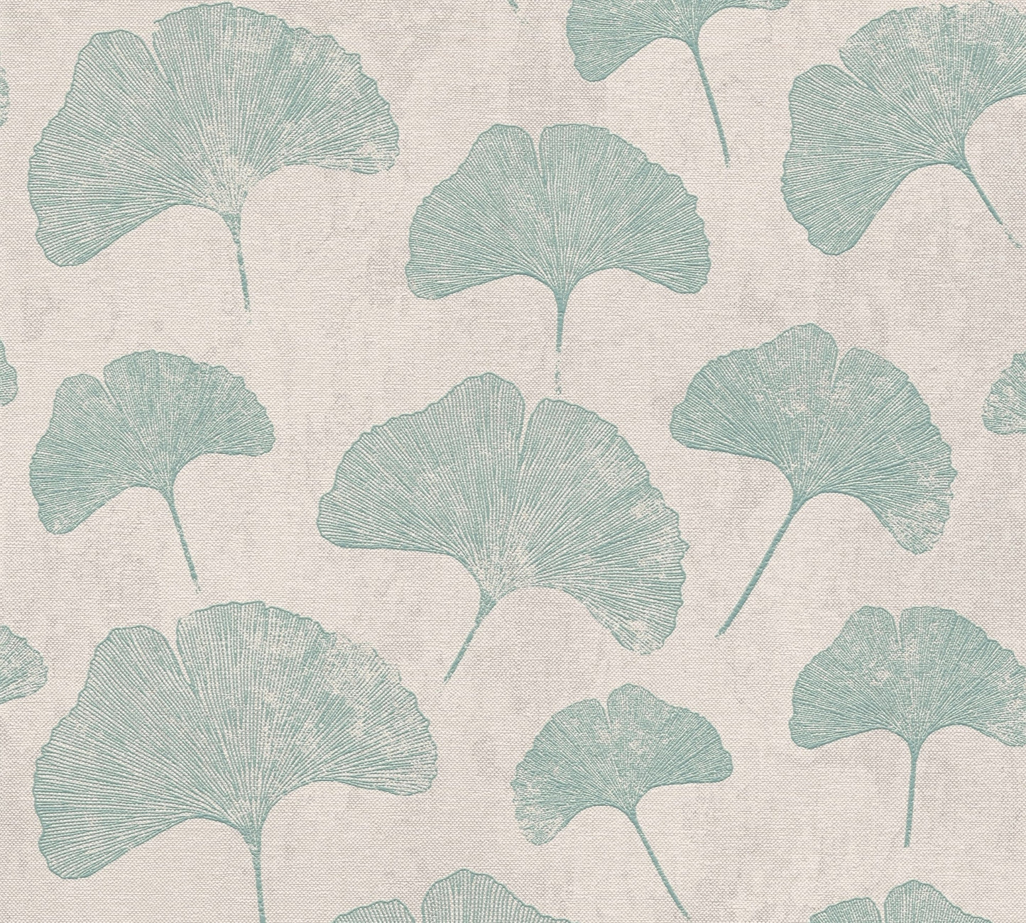 Livingwalls Premium Wall 2 Blätter Vliestapete Grau Weiß Mint 10,05 m x 0,53 m