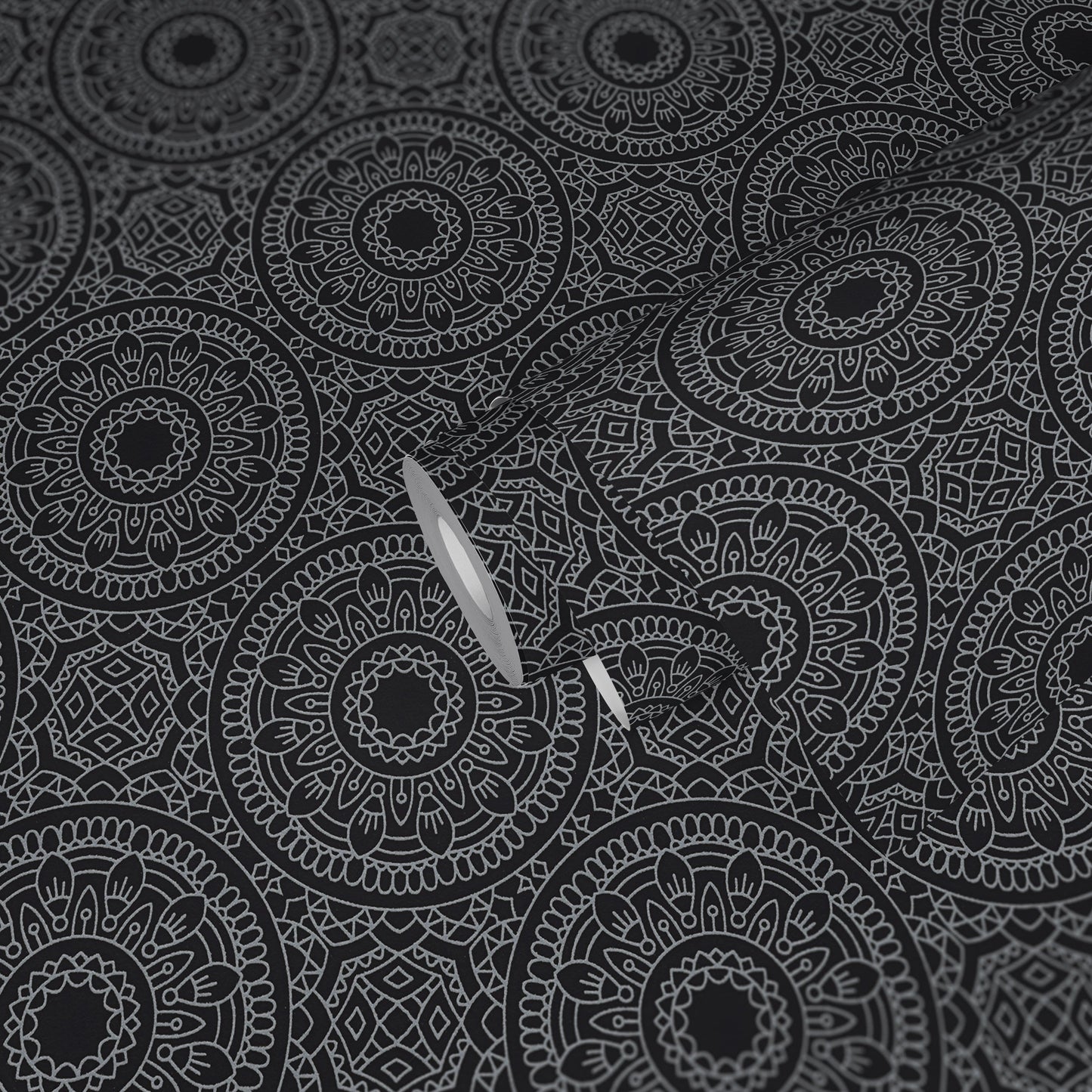 Livingwalls Premium Wall 2 Geometrische Vliestapete Schwarz Silber 10,05 m x 0,53 m
