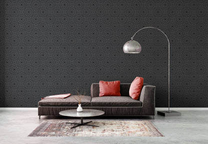 Livingwalls Premium Wall 2 Geometrische Vliestapete Schwarz Silber 10,05 m x 0,53 m